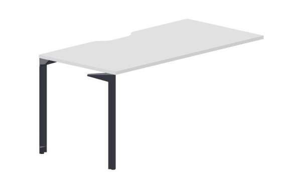 Стол 158х78х75см (эргономичный вырез) - приставной элемент