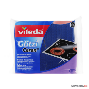 Губка для стеклокерамики Виледа Глитци 2 шт (Vileda Clitzi Ceran)