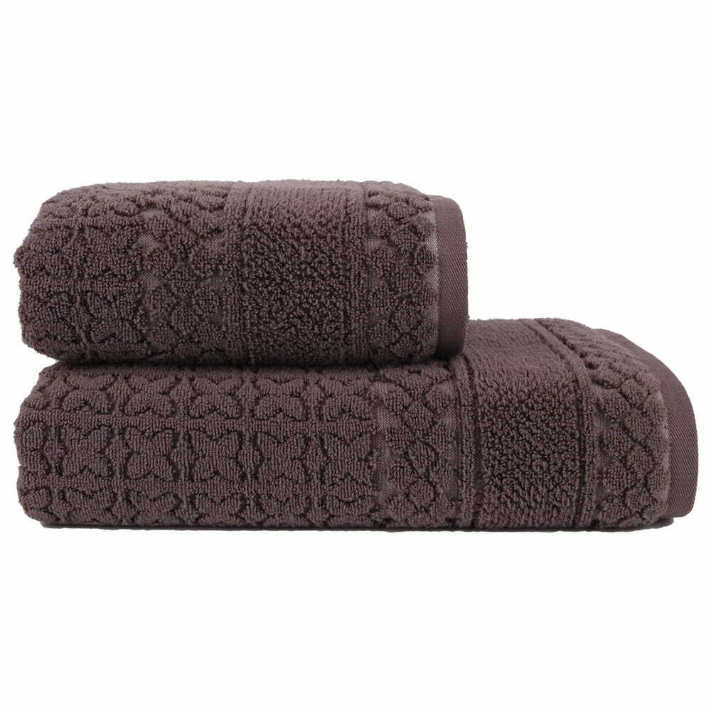 Полотенце 70х140 Arya home Fly темно-коричневое