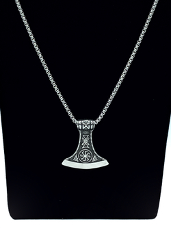 Славянский оберег Секира Перуна (Гром Секира Тора) магический амулет на цепочке