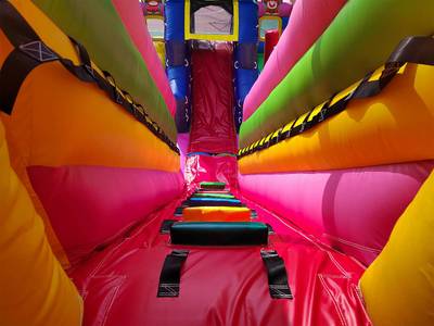 Коммерческий батут "Мишки и дети" 10*5*5 м