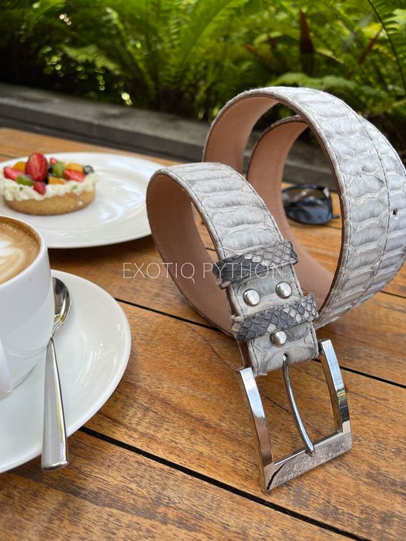 Ремень из кожи питона AC-108