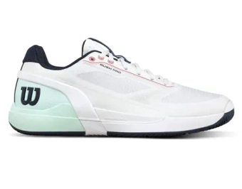 Мужские кроссовки теннисные Wilson Rush Pro 5 Clay - white/bay/fiery cor