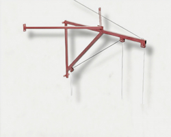 Консоль (кронштейн) с блочной системой регулировки высоты подвеса для канатов и колец - вынос 2м