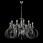 8032/10 CLASSI LN26 084 хром, металл/хрусталь Люстра подвесная Е14 10*40W 220V LAOKA