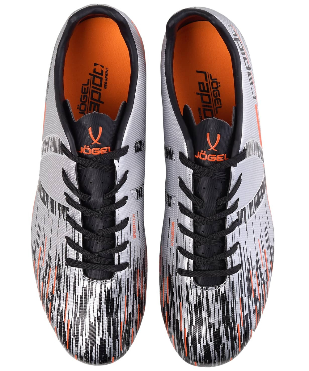 Бутсы футбольные Rapido FG Silver/black, детский