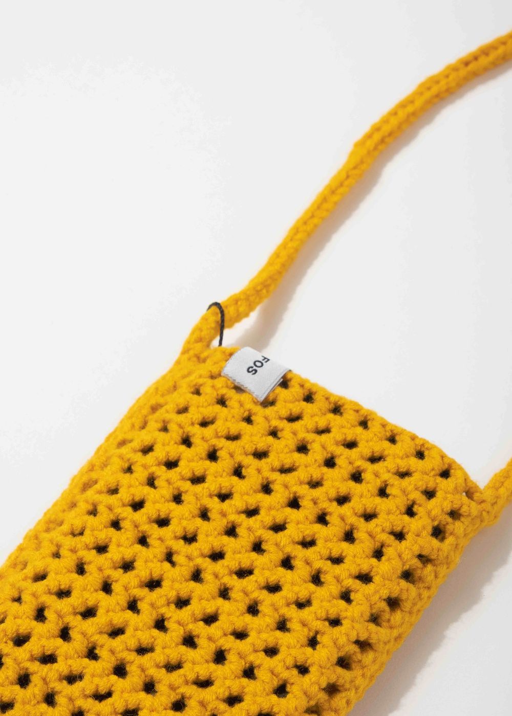 Вязаная сумочка FOS Горчичный