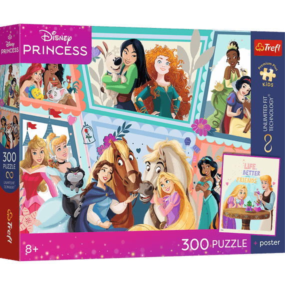Pazl \ Puzzle \ Пазлы Puzzles - "300 UFT" - TREFL PREMIUM PLUS KIDS - Wonderful ball / Disney Princess