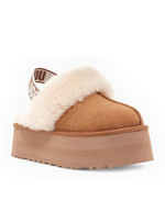 Тапочки на платформе ugg меховые