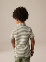 Поло для мальчика Next E66-442, Хаки, Молочный