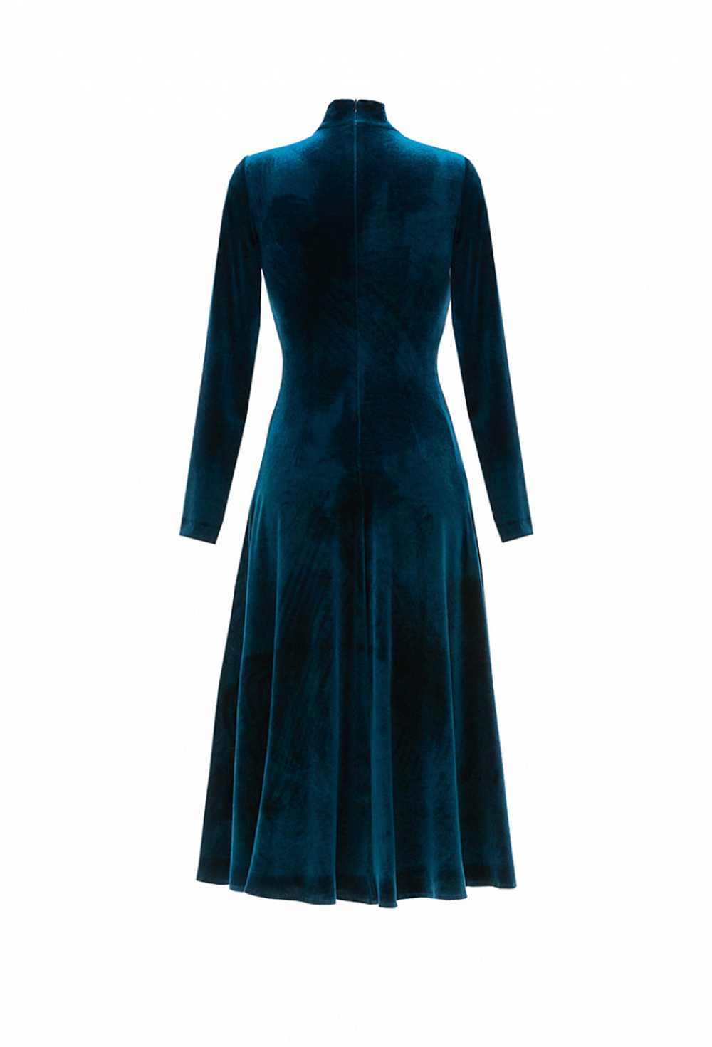 Бархатное платье с фигурными вырезами. 08-01-24 FW