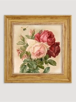 Картина настенная интерьерная в раме "под дерево" 26*26 см