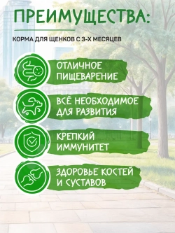 Fun корм для щенков всех пород, говядина 2,5 кг