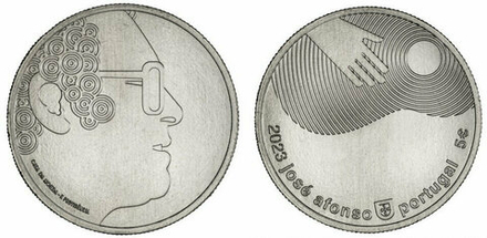 Португалия 5 евро 2023 Жозе Афонсу