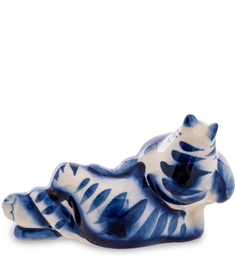 ГЛ- 572 Фигурка «Кот Маркиз» (Гжельский фарфор)