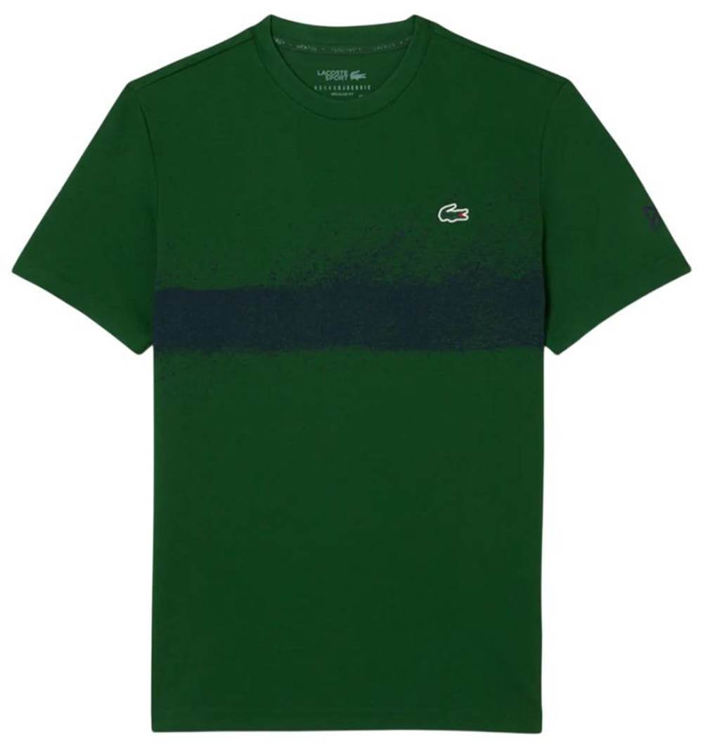 Мужская теннисная футболка Lacoste Tennis x Novak Djokovic - зеленый