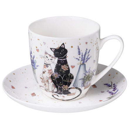 ЧАЙНАЯ ПАРА LEFARD "ЛАВАНДОВЫЕ КОТЫ" 350 МЛ (КОР=24НАБ.)