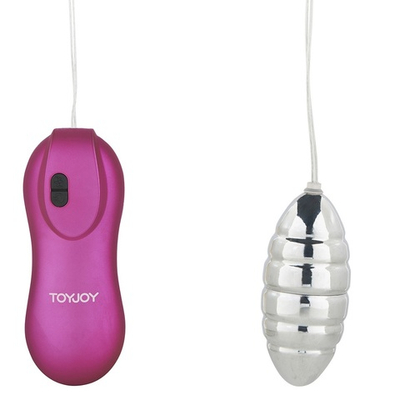 Вибропуля GYRATING BULLET с розовым пультом - 7,5 см. (Цвет: серебро)