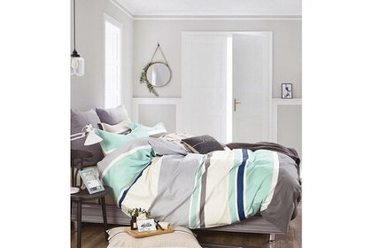 Постельное белье GoodNight Сатин Делюкс 397 с компаньоном евро (с нав. 50х70)