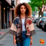 Рубашка хаори японская Arcane