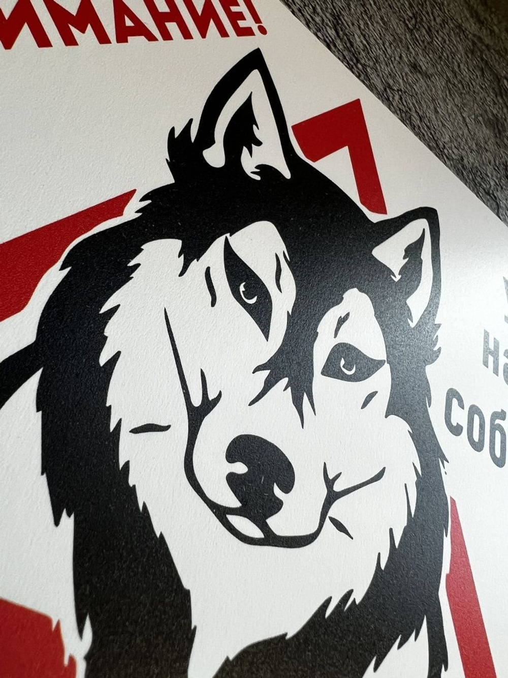 Табличка на дом Осторожно злая собака