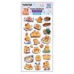 Наклейки зефирные "Капибары", 18х9,5 см, ассорти 6 видов, FUNSTER (ФАНСТЕР), 666093
