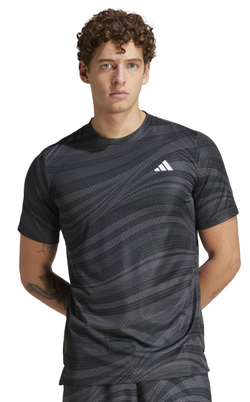 Мужская теннисная футболка Adidas Club Graphic - черный