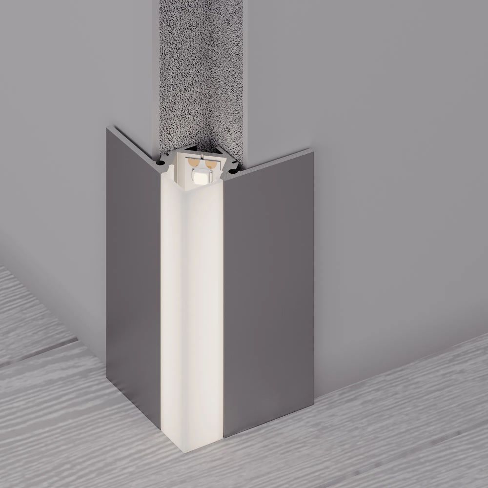 Профиль ARH-DECORE-S12-EXT-F-2000 ANOD внешний (Arlight, Алюминий) 023897