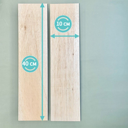 Дощечка для моделирования Бальса 10 * 40 см, толщина 5 мм (2 штуки)