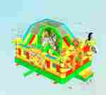 Коммерческий надувной батут "Сафари-экскурсия", с горкой 5*4*2,8 м