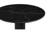 Керамический стол Woodville Кэмерон 90х90х75 черный мрамор shakespeare black, черный, ножки черные