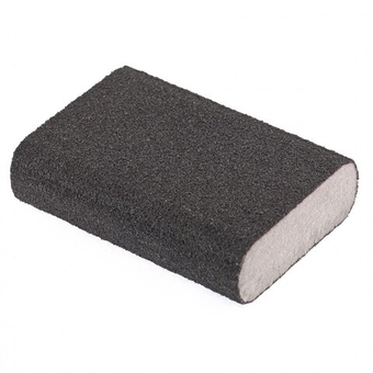 Губка для шлифования, 100 х 70 х 25 мм, овал, твердая, P 60 Matrix