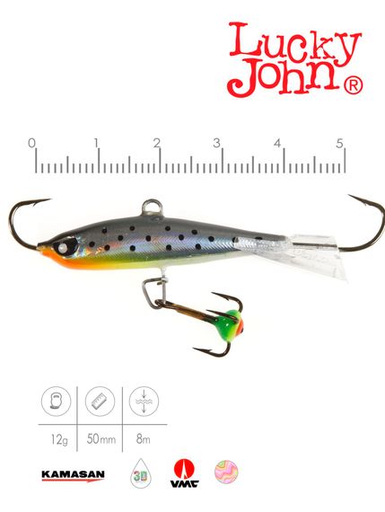 Балансир Lucky John NORDIC 4 с тр. 40мм/37H блистер