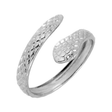 Кольцо стальное Змея (148)