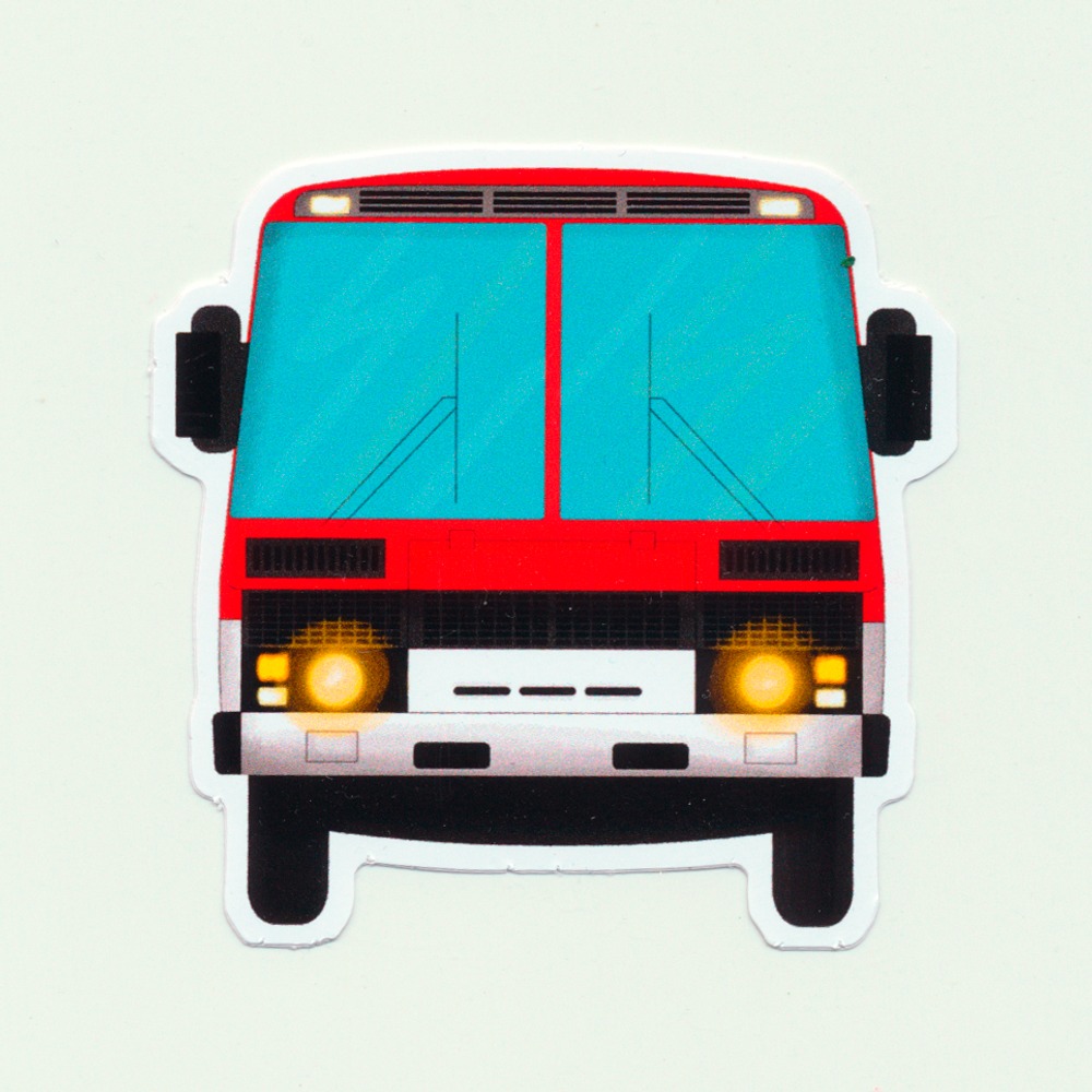Наклейка виниловая автобус ПАЗ 3205