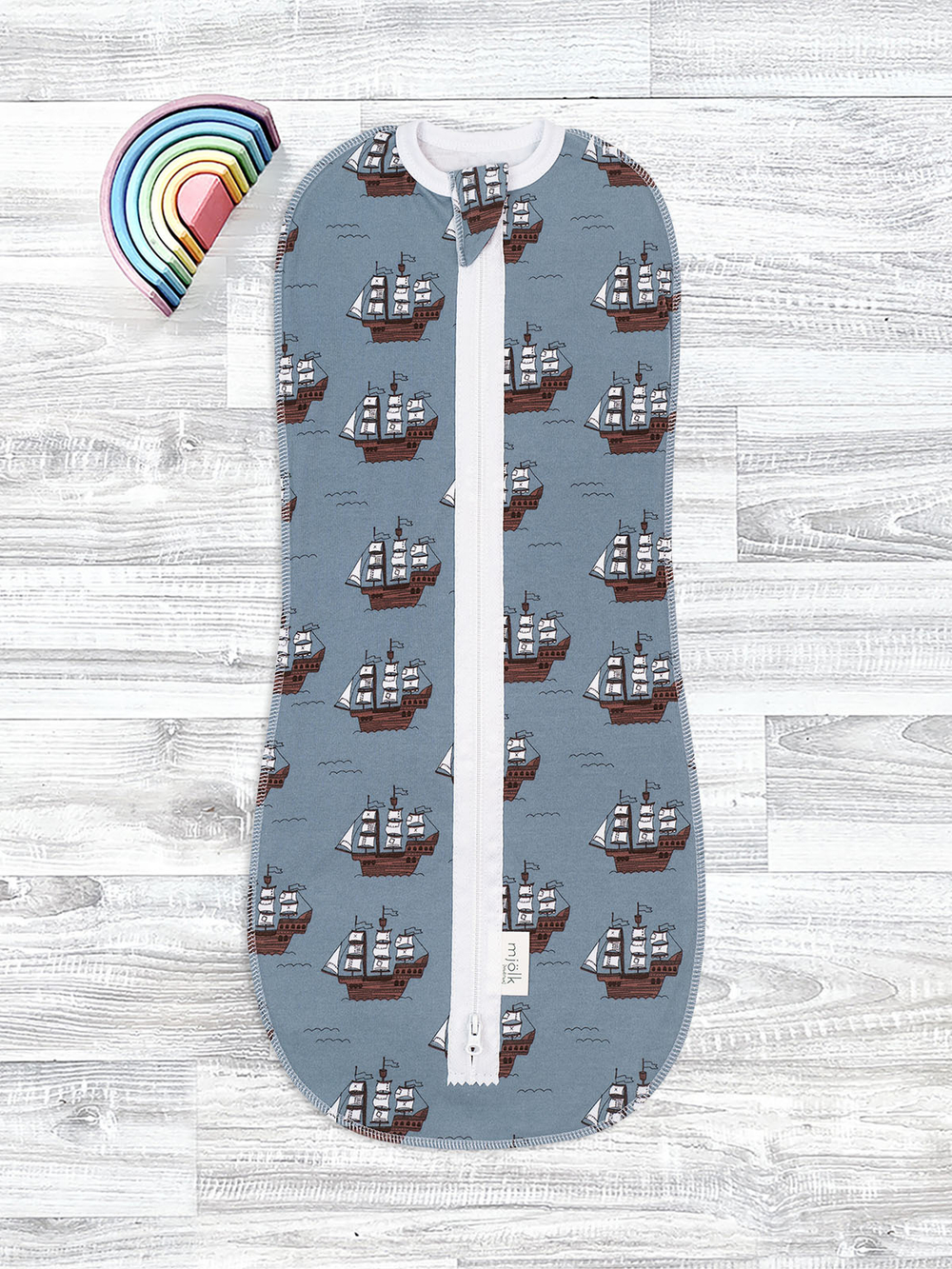 Пелёнка-кокон Mjölk Морской бой