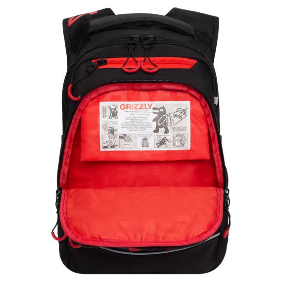 Çanta \ Bag \ RB-450-2 Рюкзак школьный (/1 черный - красный)