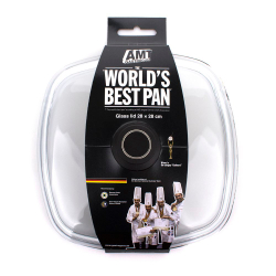 Крышка стеклянная квадратная 28см AMT Gastroguss Glass Lids Германия фото