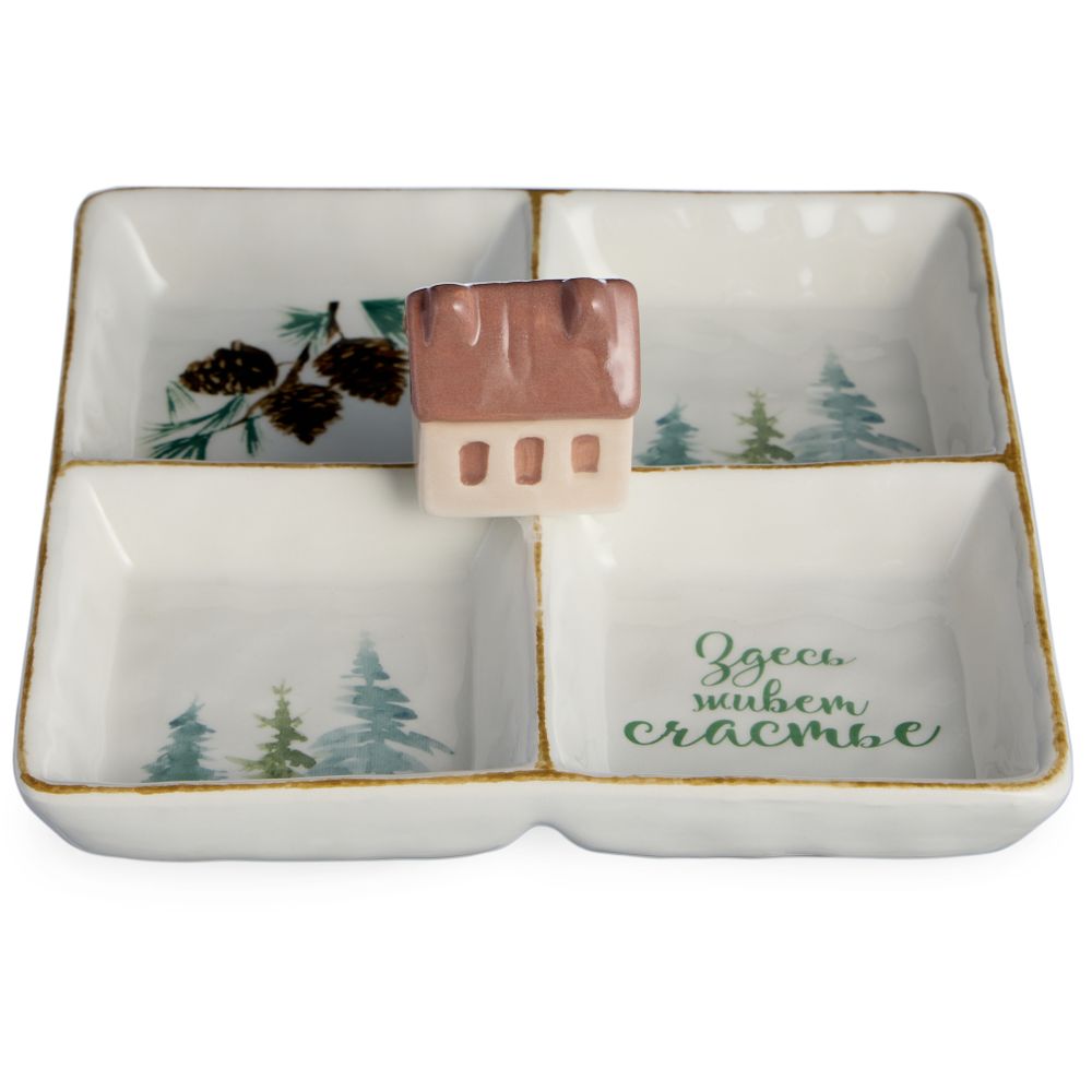 МЕНАЖНИЦА 4 СЕКЦИИ КОЛЛЕКЦИЯ "CHALET" 19,5*19,5*8,5 СМ