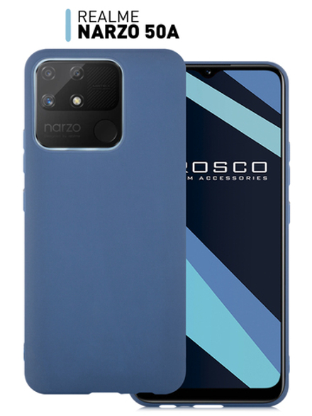 Чехол ROSCO для realme Narzo 50A оптом (арт. RM-NRZ50A-COLOURFUL-BLUE)