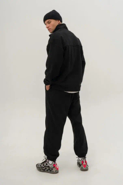 Толстовка КУЛЬТУРА "HALF ZIP FLEECE", черный