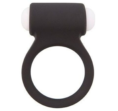 Чёрное эрекционное виброкольцо LIT-UP SILICONE STIMU RING 3 BLACK (Цвет: черный)