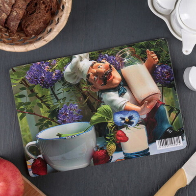 Доска разделочная 16*23см Веселый молочник