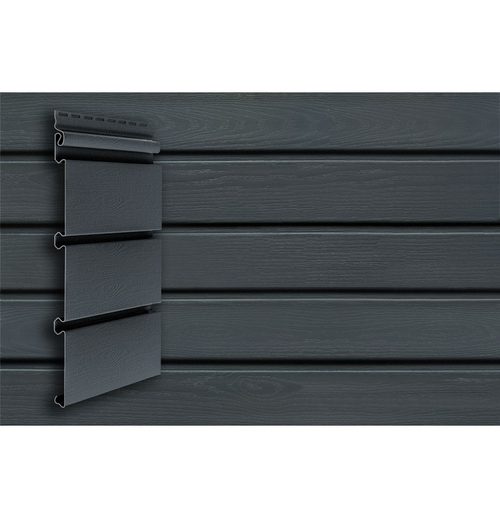 Сайдинг Grand Line Архитектурный Планкен ACRYL Графит