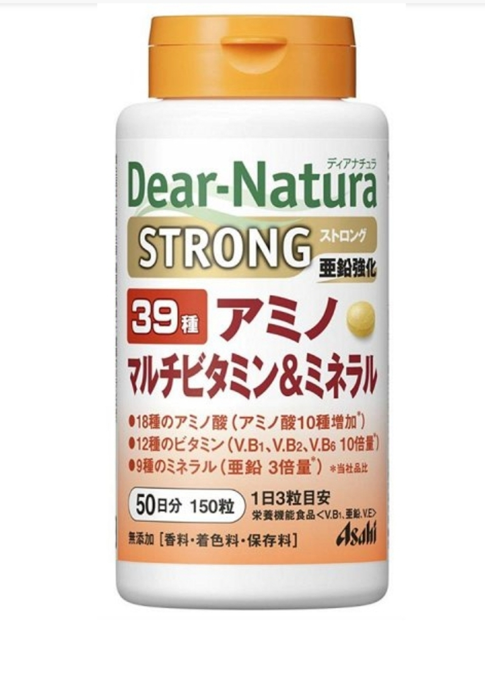 Комплекс аминокислот, витаминов и минералов Dear-Natura-39 Strong Asahi, на 50  дней.