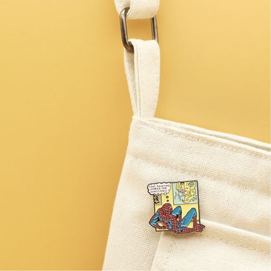 Значок металлический "Человек Паук", р-р 2,8*3см