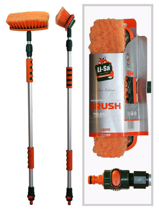 Швабра для мойки авто Телескопическая Li-Sa (112-186см) проточ ручка 39780