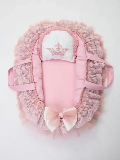 Кокон гнездышко для новорожденного с подушечкой