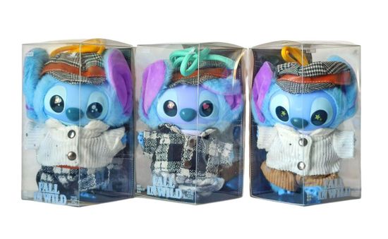 Мягкая игрушка брелок Стич с одеждой в ассорт. 16см