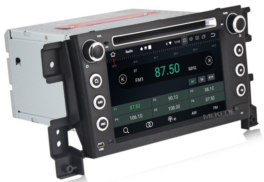 Магнитола для Suzuki Grand Vitara 2005-2016 - Carmedia MKD-S768-P6N на Android 11, 6-ТУРБО ядер, 4ГБ-64ГБ